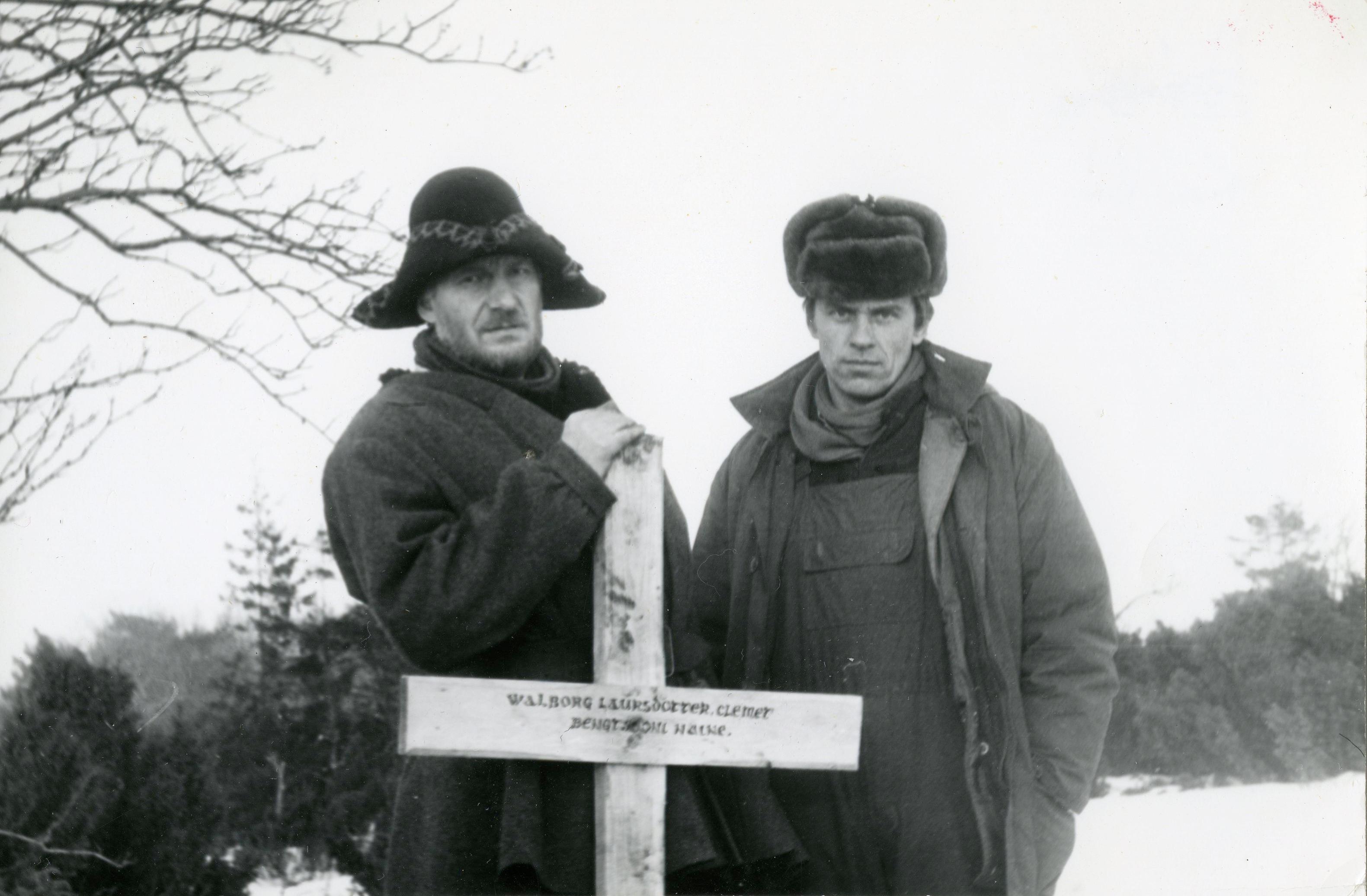 Filmivõtted Mohni saarel. Clemet Bengtssoni osatäitja Juosaz Budraitis, režissöör Olav Neuland - Foto Kadi Talpsepp