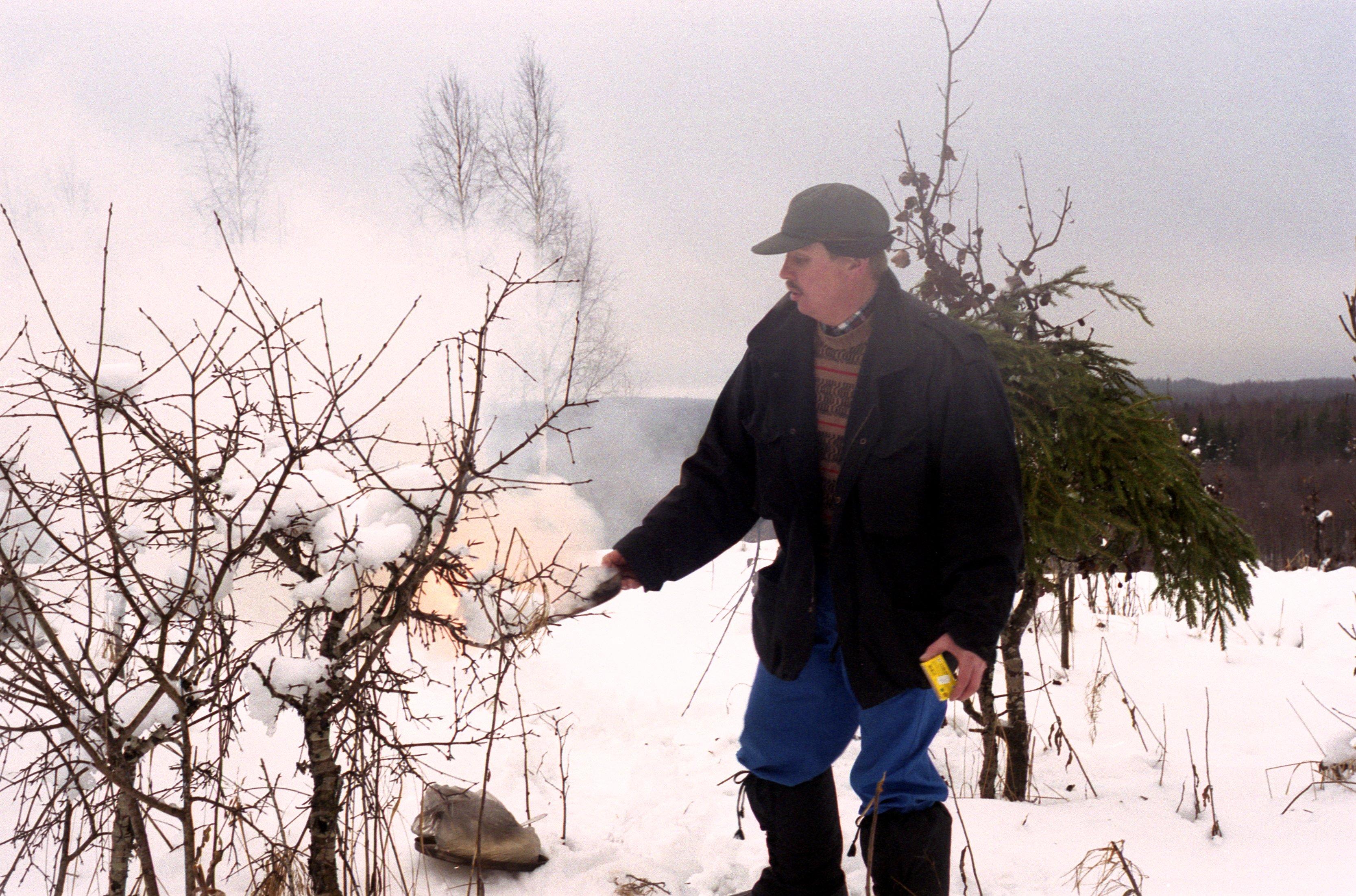 Filmivõtted Eestis, Kõrvemaal. Operaatori assistent Rein Pruul.