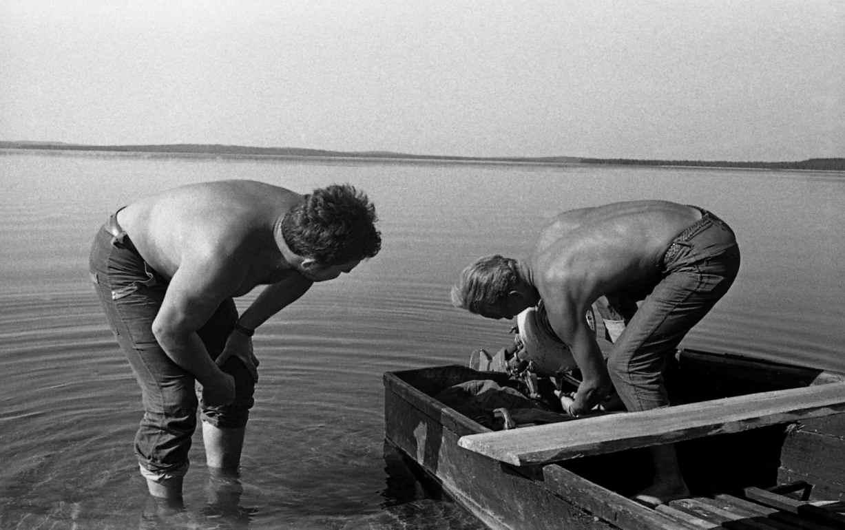 Veelinnurahvas (1970) filmivõtetel - Foto Enn Putnik