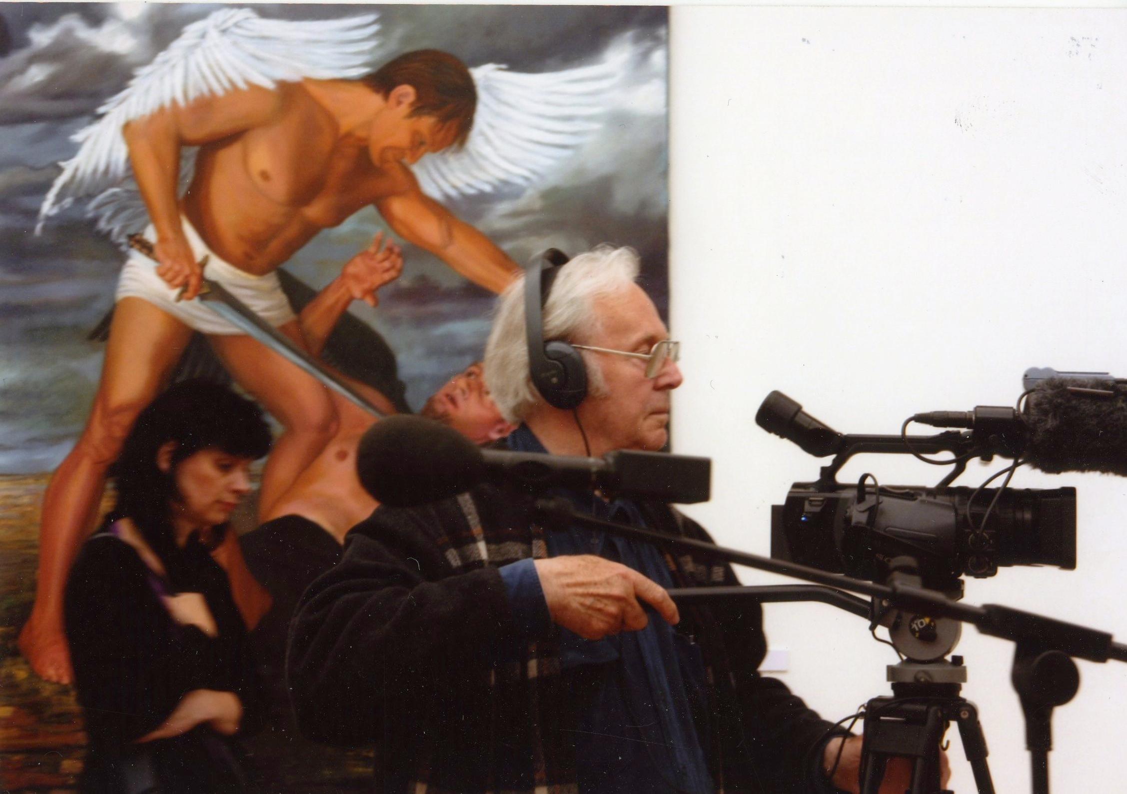 Rein Raamat Eesti Kunstnike Liidu aastanäituse Vastandumised avamisel (2010) - Foto Jaan Klõseiko 