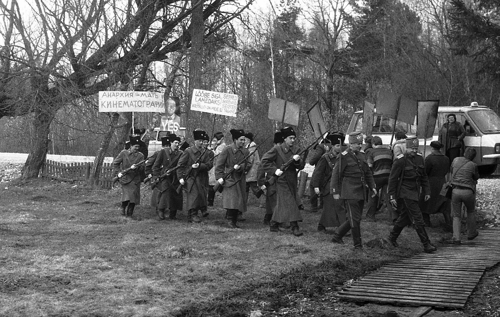 1. mai paraadi nali võtteplatsil.