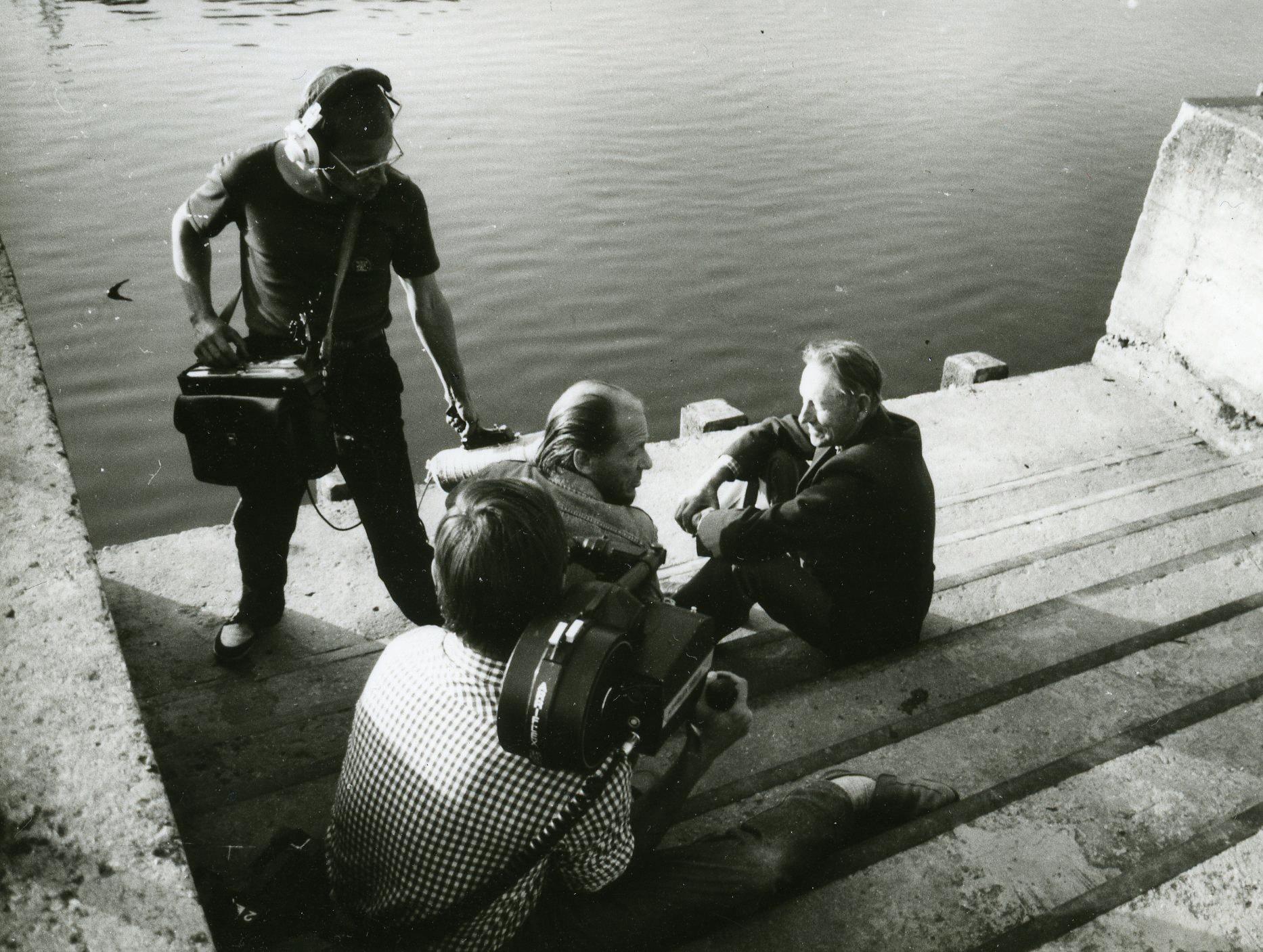 Jüri Kartušin, Peeter Ülevain ja Peeter Tooming Aksel Kõivuga Tartus 1976. aastal  