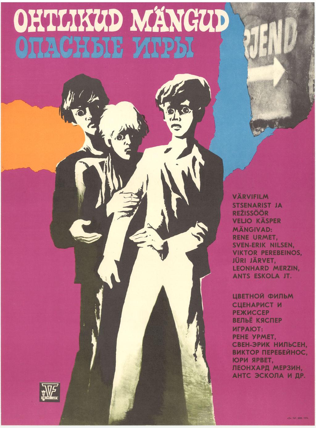 Ohtliku mängud  (1974) -
 Filmiarhiivi kogu
