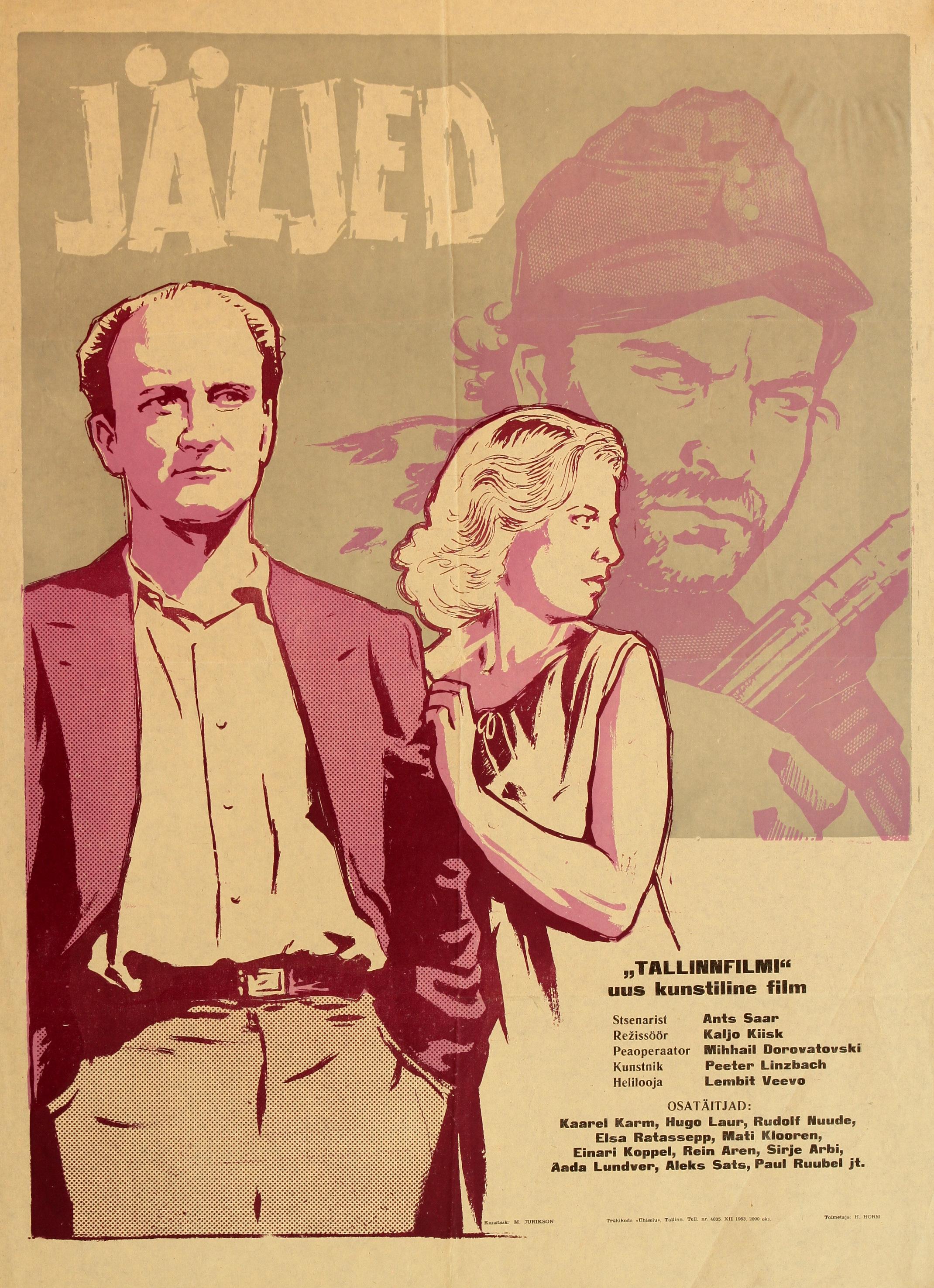 Jäljed (1963) -
 Kunstnik Martin Jurikson - 
 Eesti Teatri- ja Muusikamuuseumi kogu