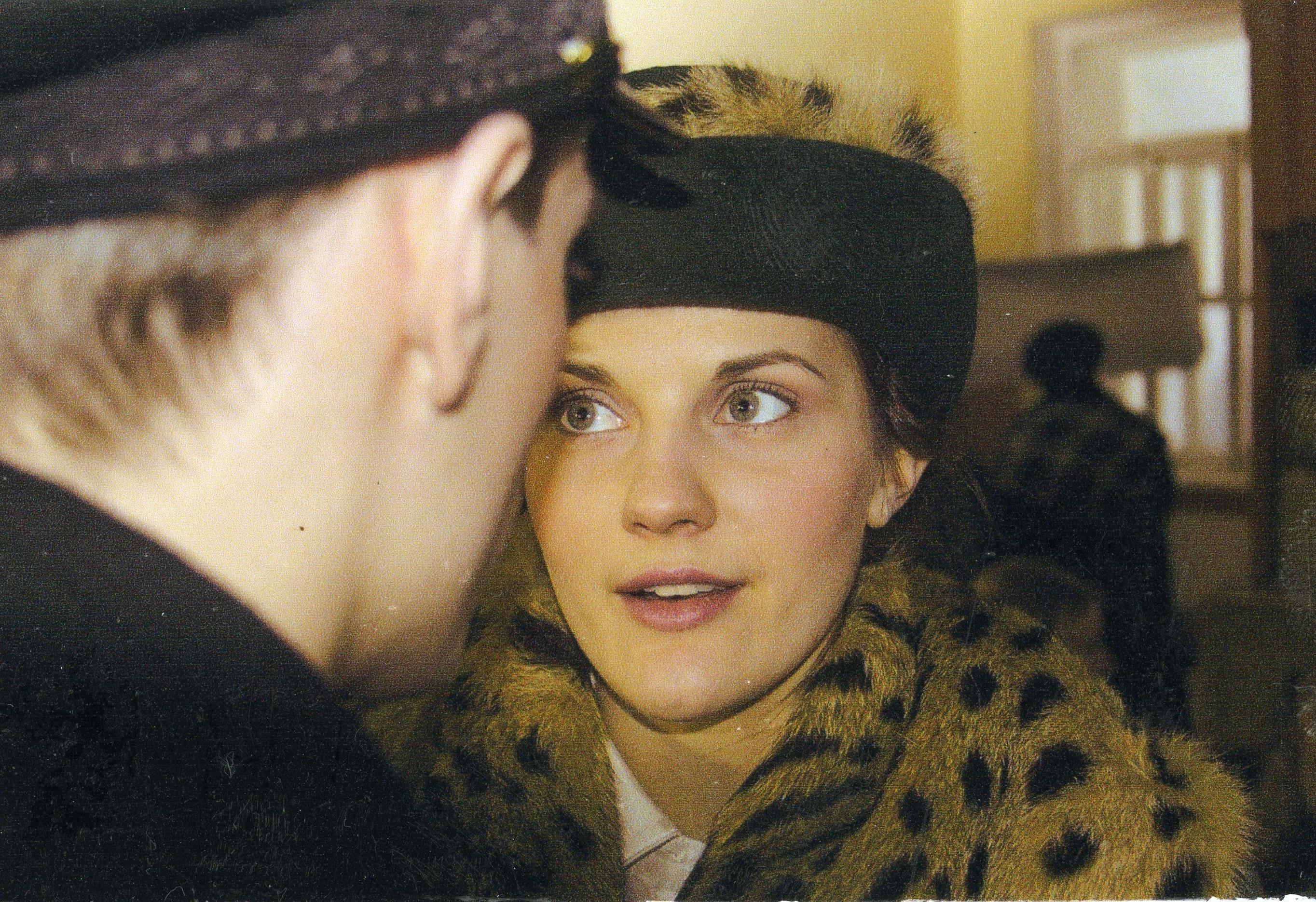 Filmivõtted Haapsalu raudteejaamas. Marta osatäitja Hele Kõre - Foto Olav Neuland