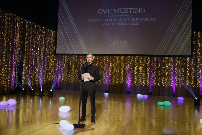 Eesti Kultuurkapitali audiovisuaalse kunsti sihtkapitali aastapreemia laureaat Ove Musting, mängufilmi Kalev režissöör - Foto Egert Kamenik - Eesti Kultuurkapital